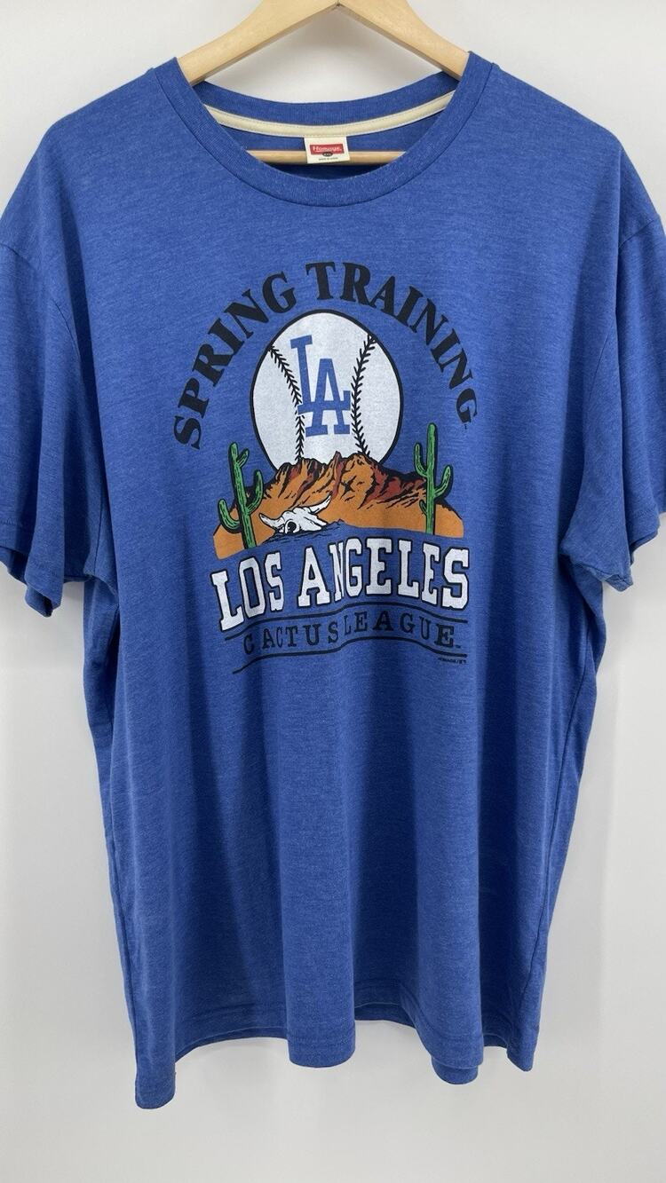 Homage Los Angeles Dodgers Spring Training Cactus League T Shirt XXL Blue MLB